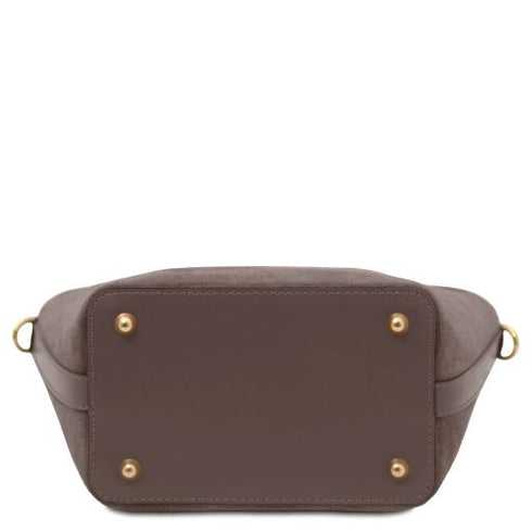 Glacette - Suede leather bucket bag